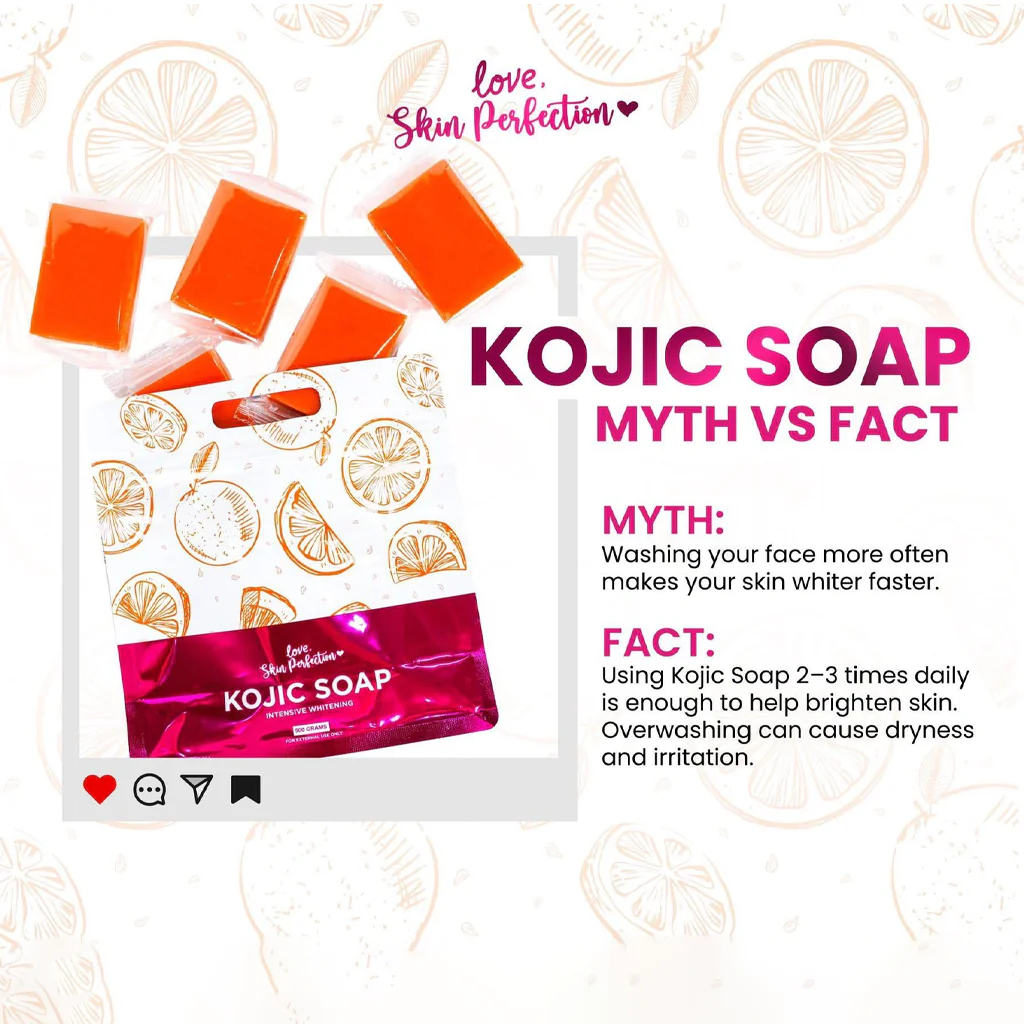 Love Skin Perfection Kojic Soap – 7 Bars (500g) - Image 8