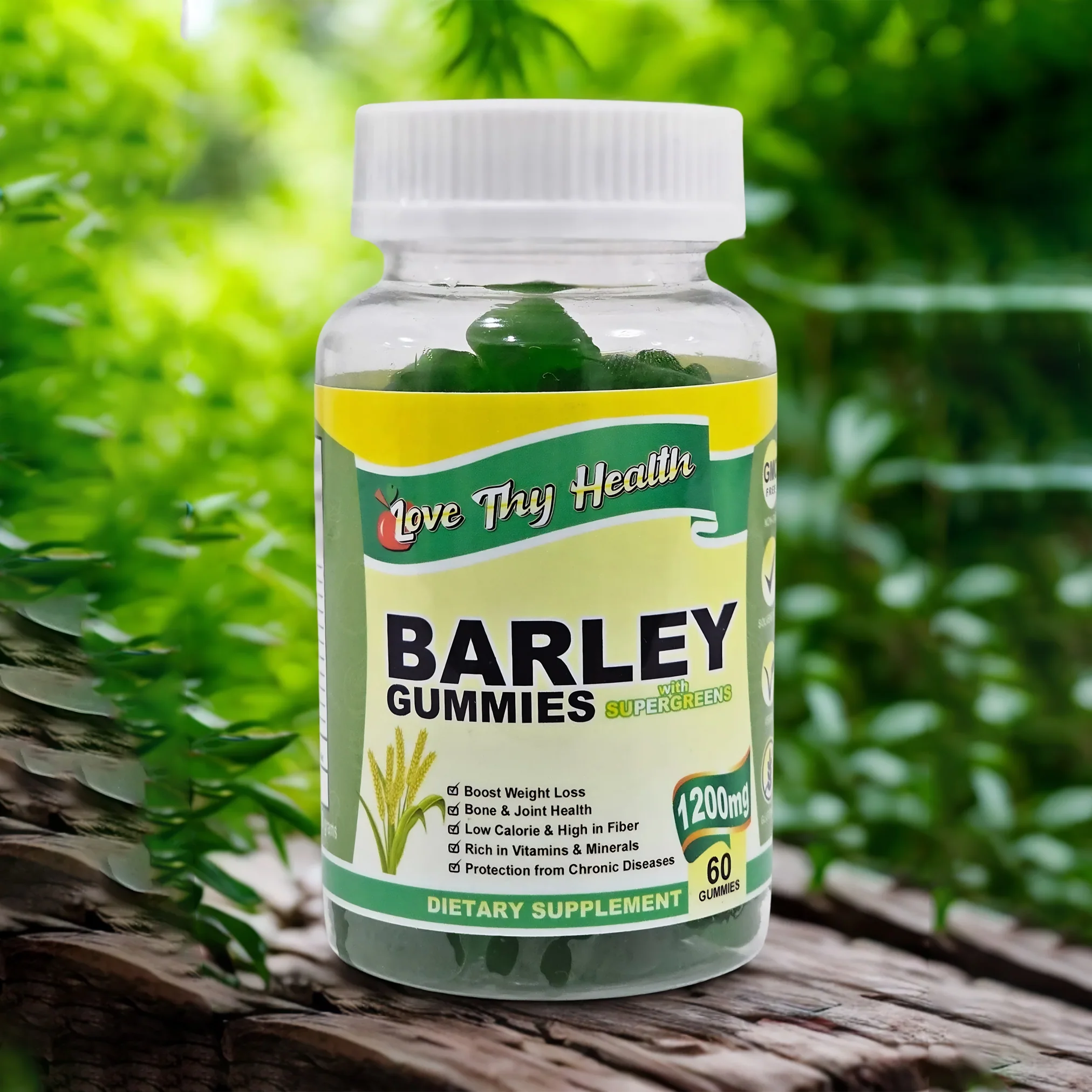 Love Thy Health Barley Gummies 60 Gummies - 3 PCS Combo - Image 3
