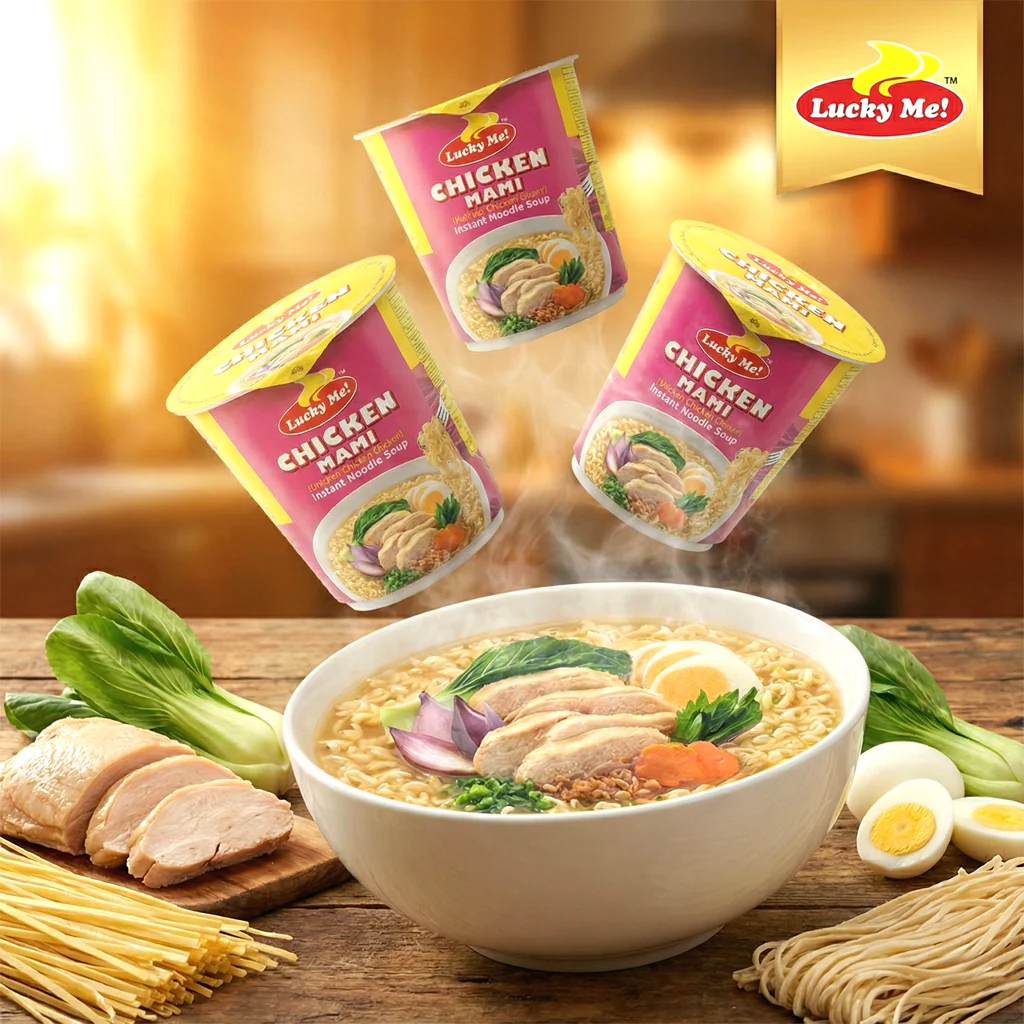 Lucky Me! Chicken Mami Cup Noodles 40g – 3pc Combo - Image 7