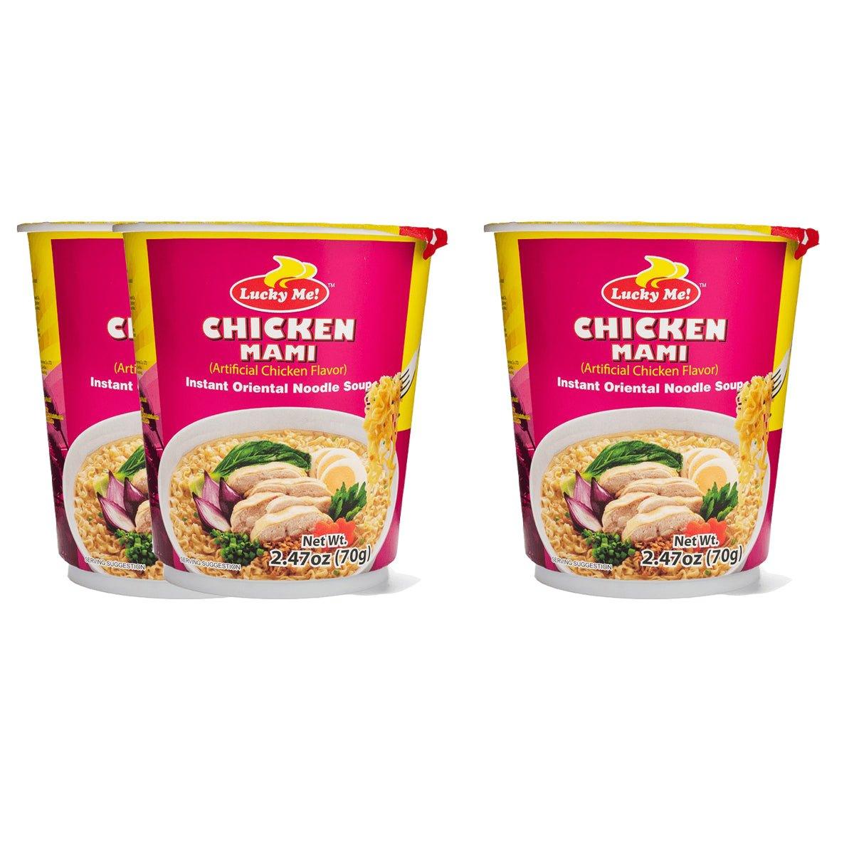 Lucky Me Chicken Mami Instant Cup Noodles (3x70gm) Offer - Image 2