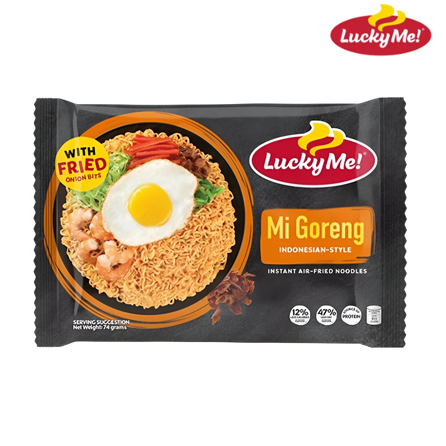 Lucky Me! Mi Goreng Stir-Fry Noodles Indonesian-Style - 74g - Image 2