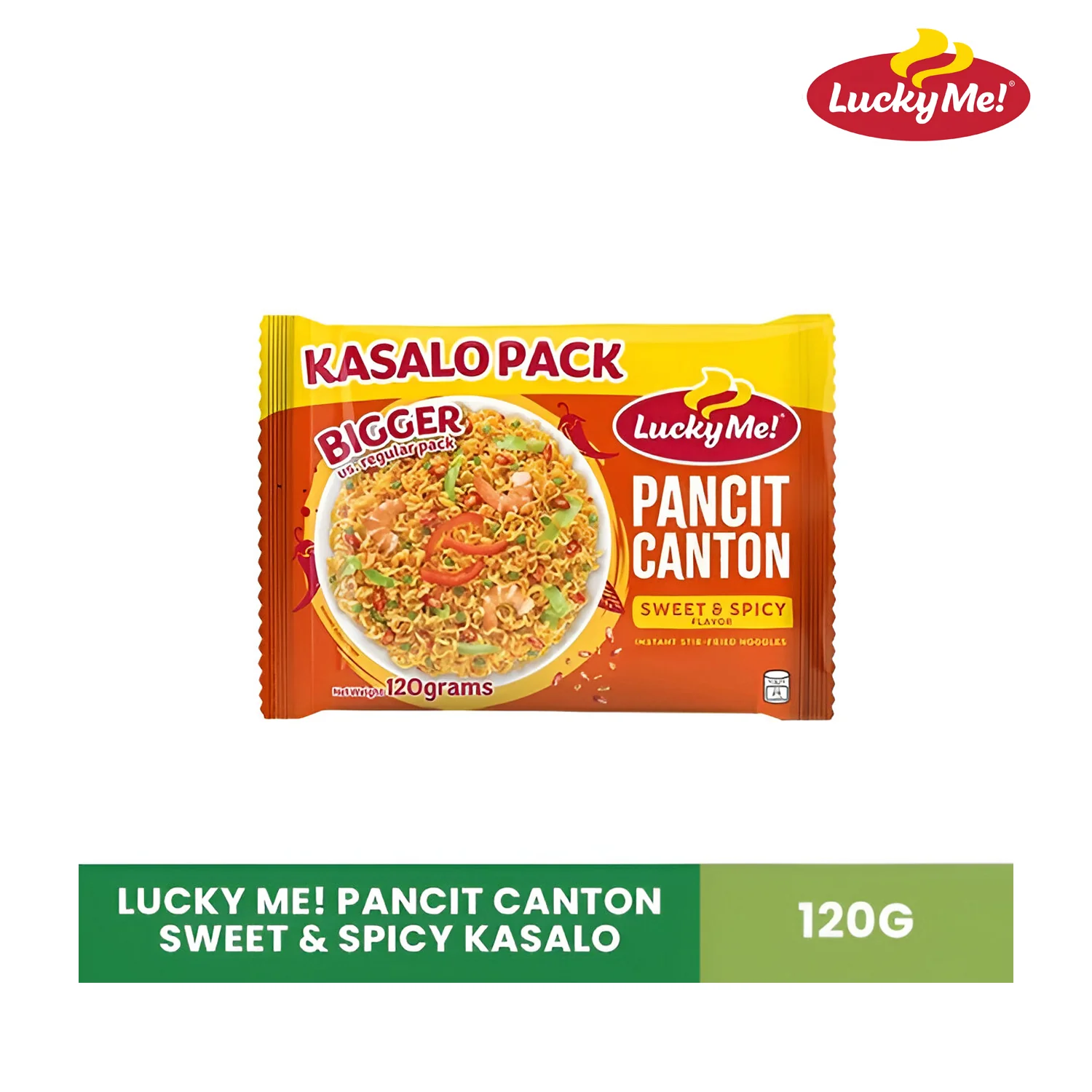 Lucky Me! Pancit Canton Sweet & Spicy - KASALO Pack 120g - Image 2