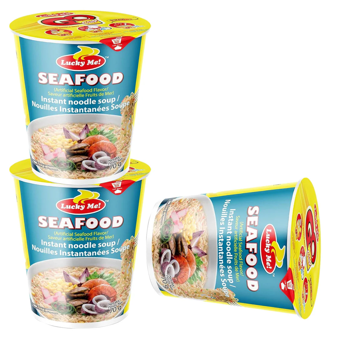 Lucky Me Supreme Seafood Cup Noodles - 70g × 3 Pcs (Offer) - Image 2