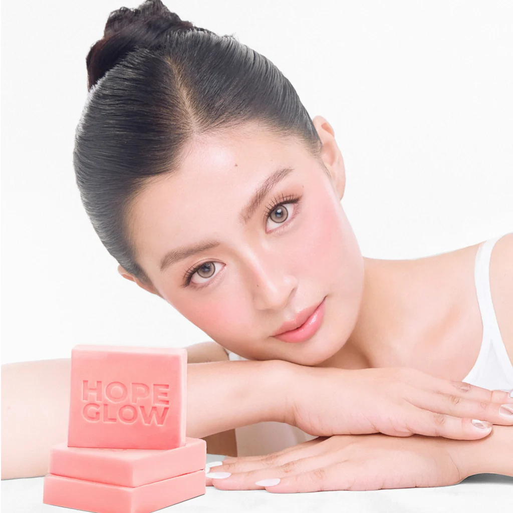 LUNA AURA Hope Glow Intense White Soap – 50g (3 Bars per Pouch) - Image 4