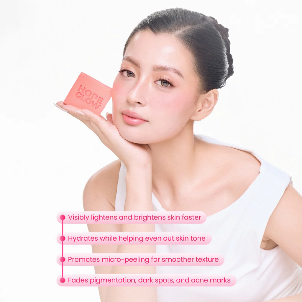 LUNA AURA Hope Glow Intense White Soap – 50g (3 Bars per Pouch) - Image 6