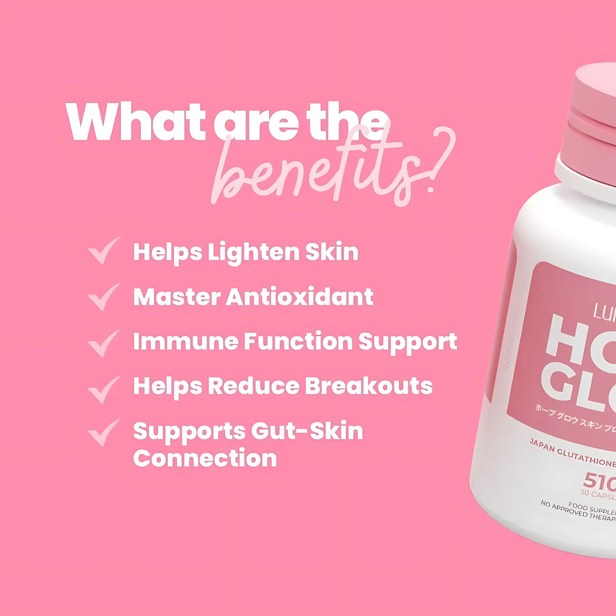 Luna Aura Hope Glow Skin Pro – Japan Glutathione + Skin Probiotic (30 Capsules) - Image 8
