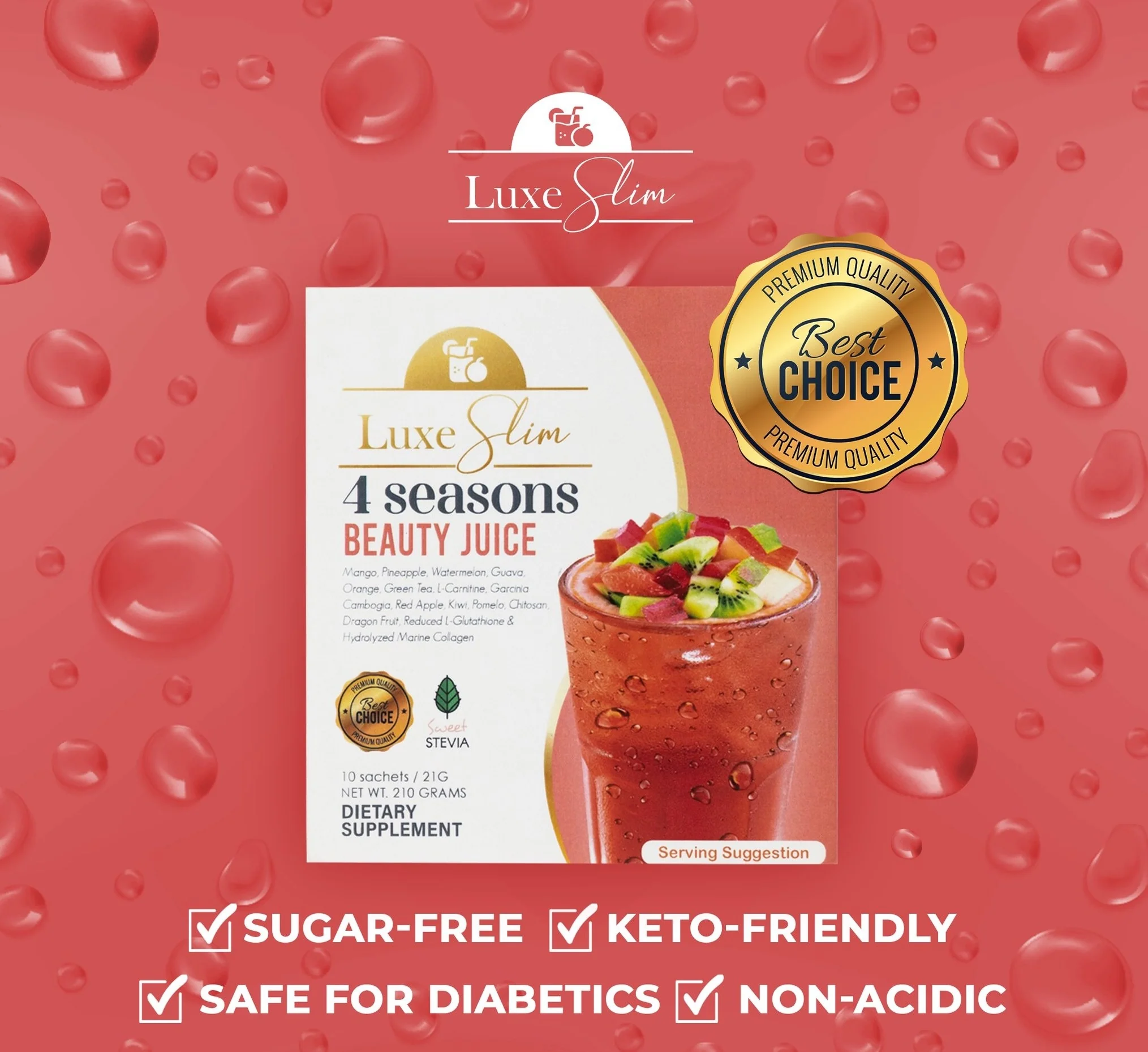 Luxe Beauty 4 Seasons Beauty Juice - 210g - Image 4
