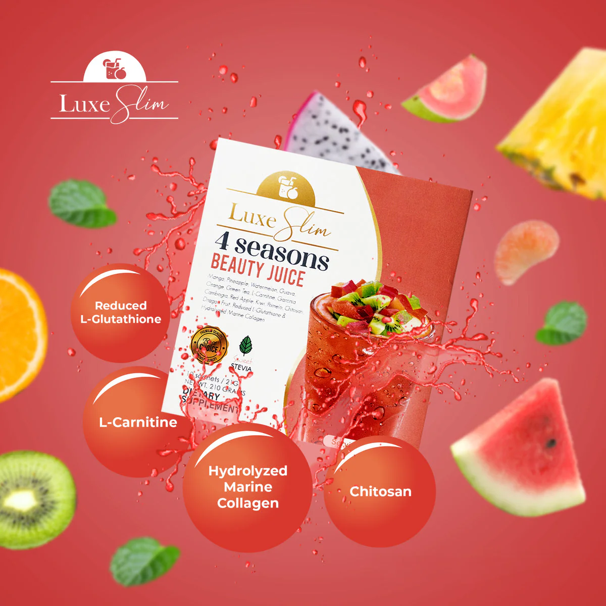 Luxe Beauty 4 Seasons Beauty Juice - 210g - Image 5