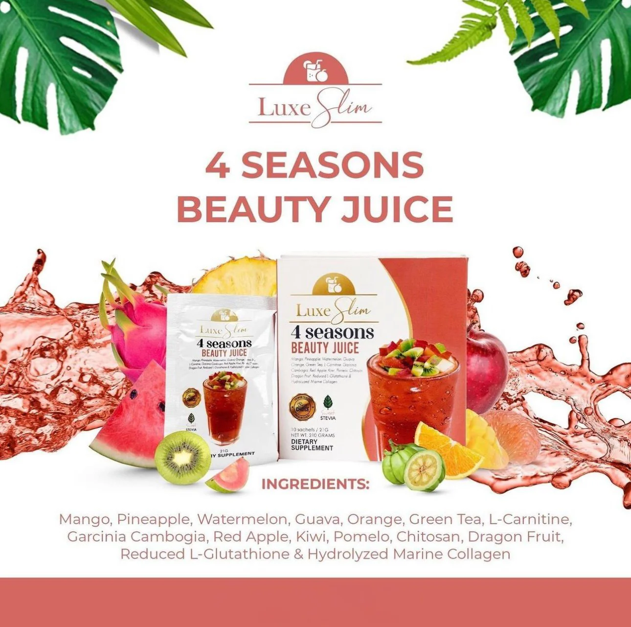 Luxe Beauty 4 Seasons Beauty Juice - 210g - Image 9