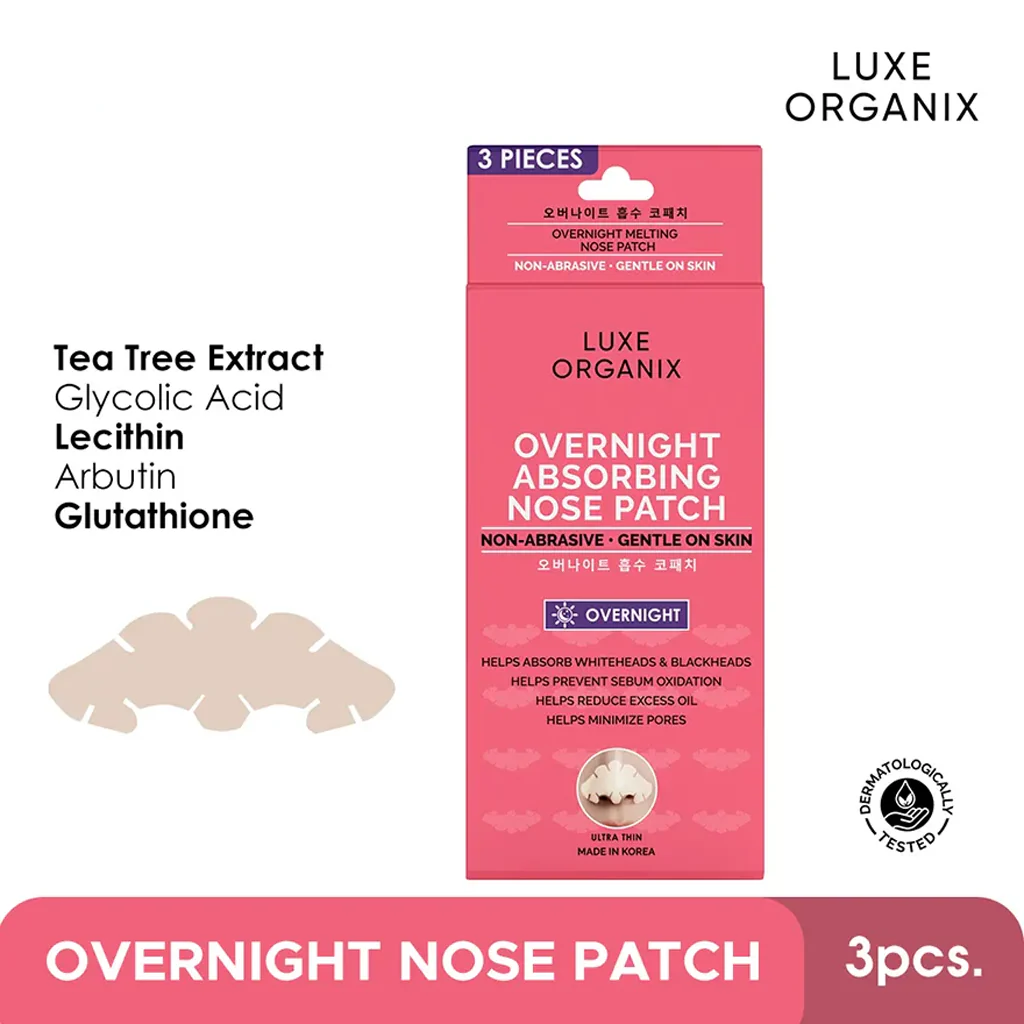 Luxe Organix Blackhead Absorbing Hydrocolloid Nose Patch (Overnight) - 7 Patches (3 + 4 FREE) - Image 2