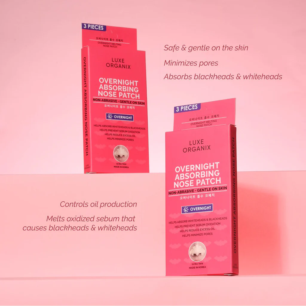 Luxe Organix Blackhead Absorbing Hydrocolloid Nose Patch (Overnight) - 7 Patches (3 + 4 FREE) - Image 5