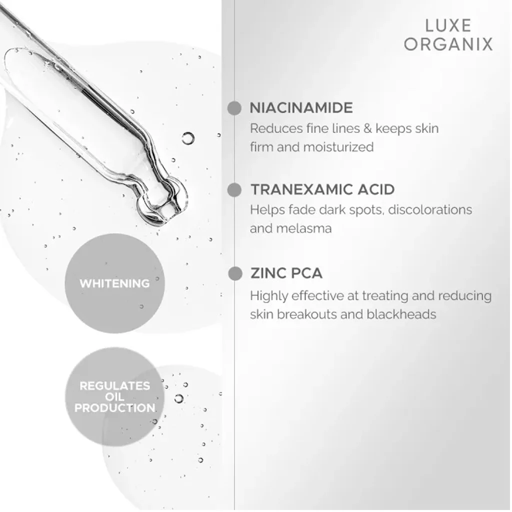 Luxe Organix Whitening Repair Ultra Light Glow Serum – 30ml - Image 6