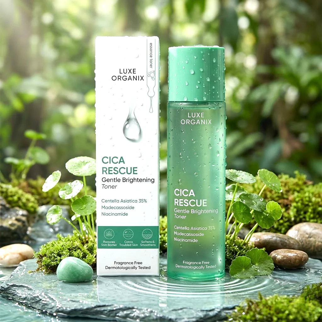 Luxe Organix Cica Rescue Gentle Brightening Toner – 150ml - Image 2