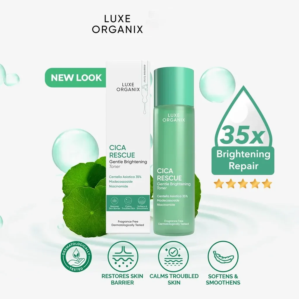 Luxe Organix Cica Rescue Gentle Brightening Toner – 150ml - Image 7