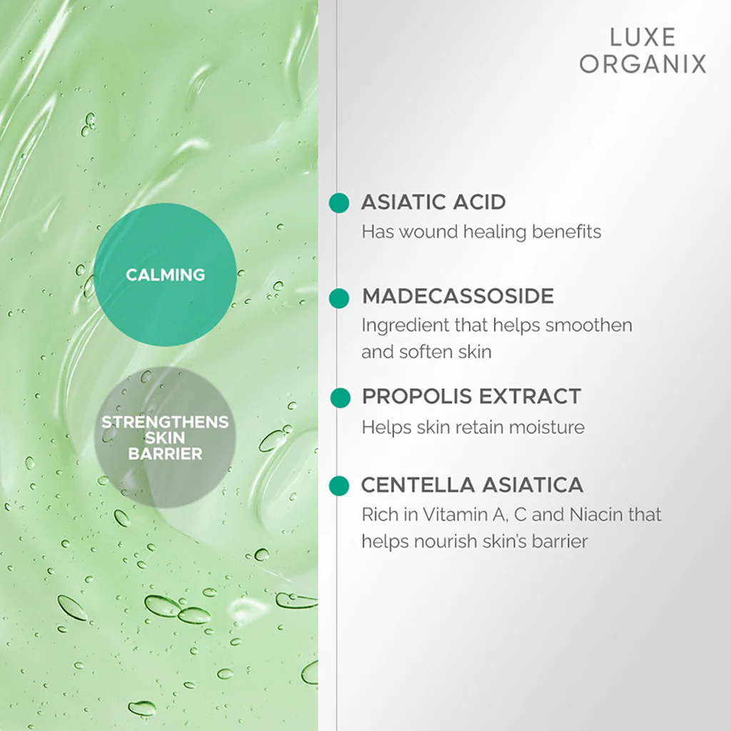 Luxe Organix Cica Soothing Gel – 100ml - Image 5