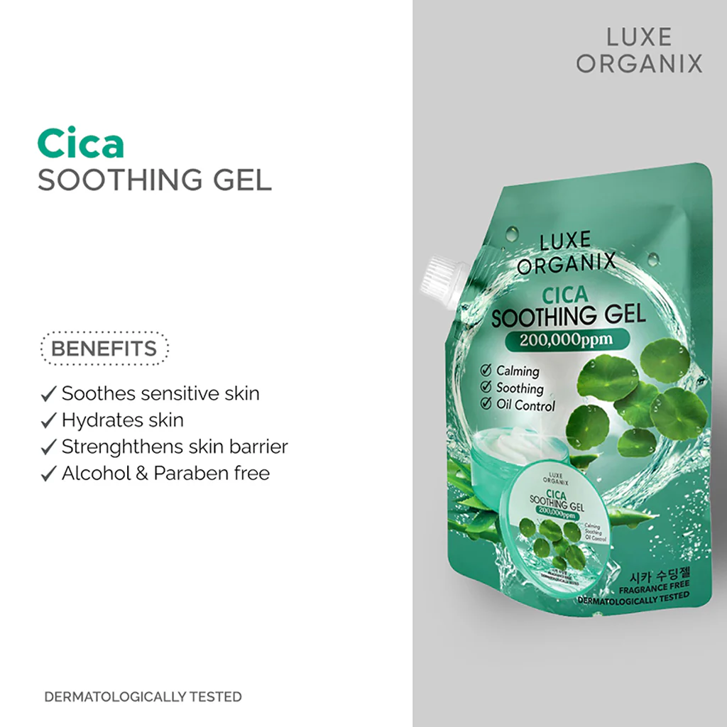 Luxe Organix Cica Soothing Gel – 100ml - Image 9