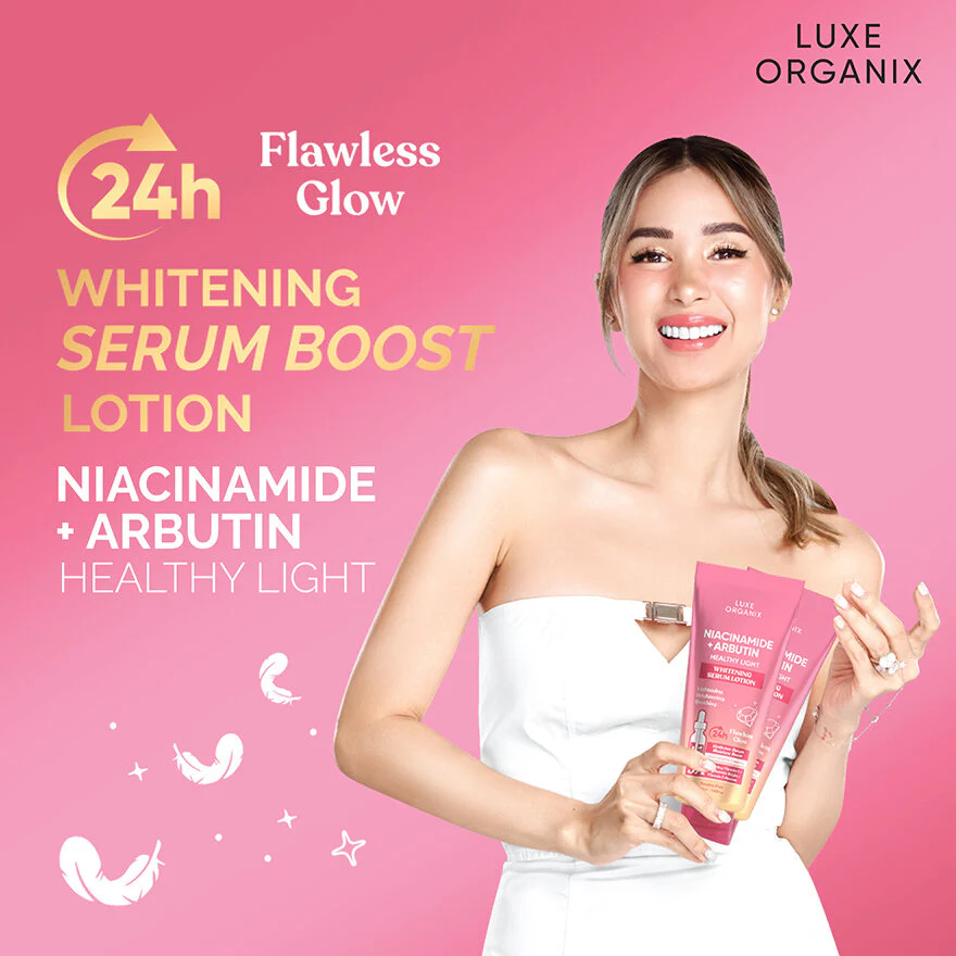 Luxe Organix Niacinamide + Arbutin Healthy Light Whitening Serum Lotion - 350ml - Image 5