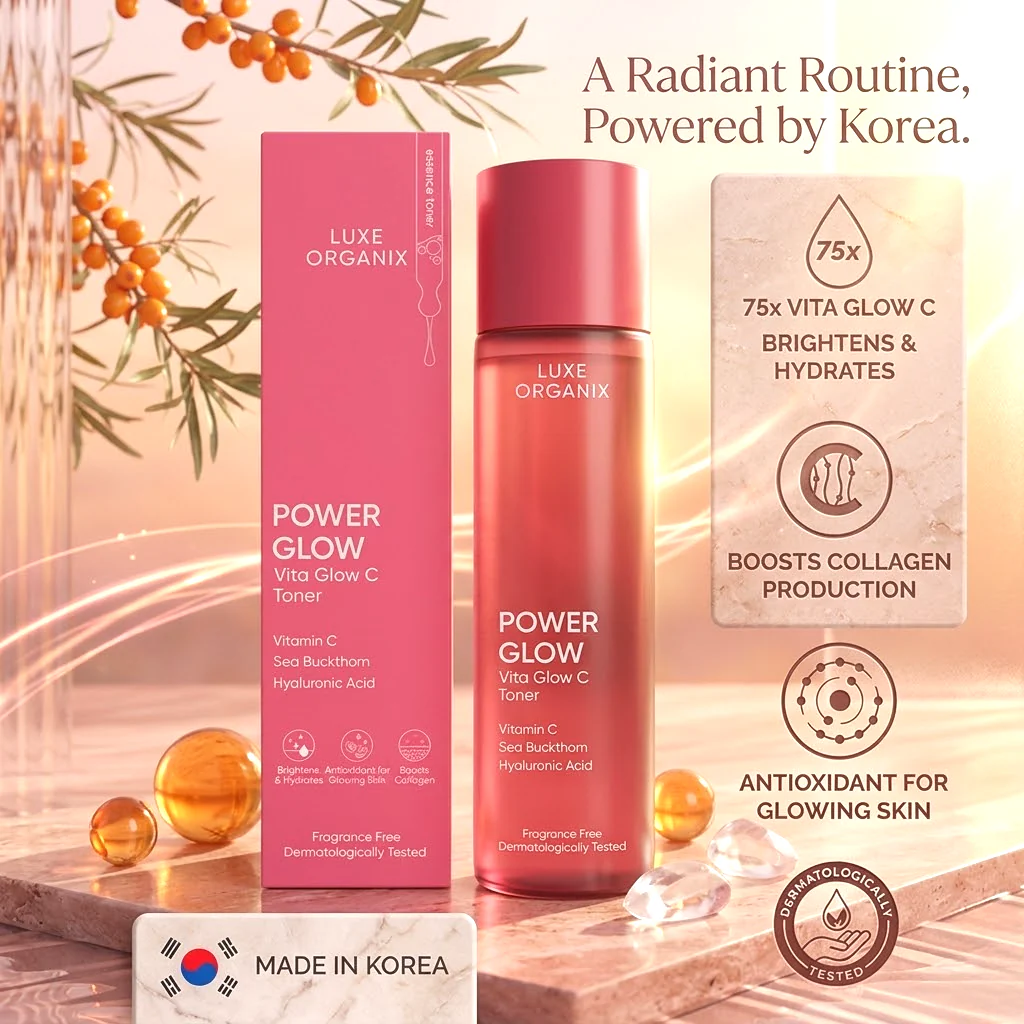 Luxe Organix Power Glow Vita Glow C Toner – 150ml - Image 2