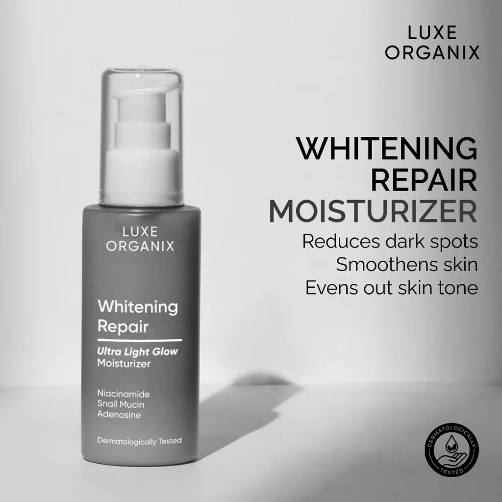 Luxe Organix Whitening Repair Ultra Light Glow Moisturizer – 80ml - Image 6