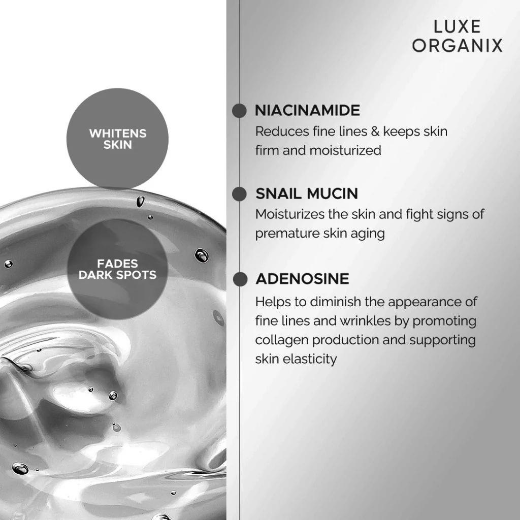 Luxe Organix Whitening Repair Ultra Light Glow Moisturizer – 80ml - Image 8