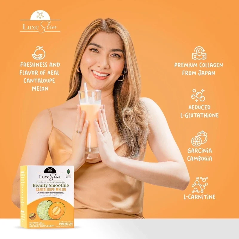 Luxe Slim Beauty Smoothie Cantaloupe Melon - 210g - Image 2