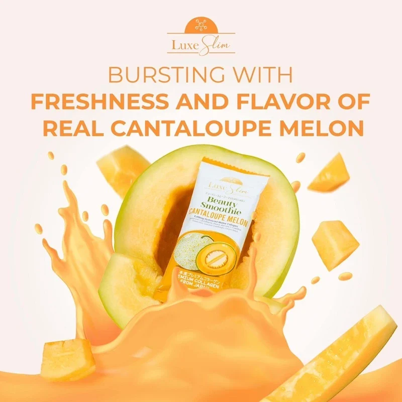 Luxe Slim Beauty Smoothie Cantaloupe Melon - 210g - Image 3