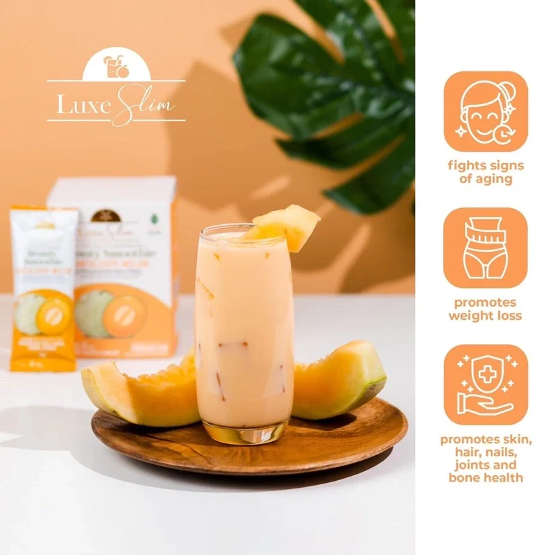 Luxe Slim Beauty Smoothie Cantaloupe Melon - 210g - Image 6