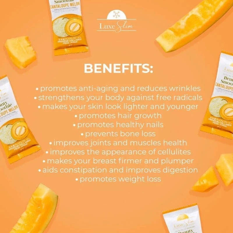 Luxe Slim Beauty Smoothie Cantaloupe Melon - 210g - Image 8
