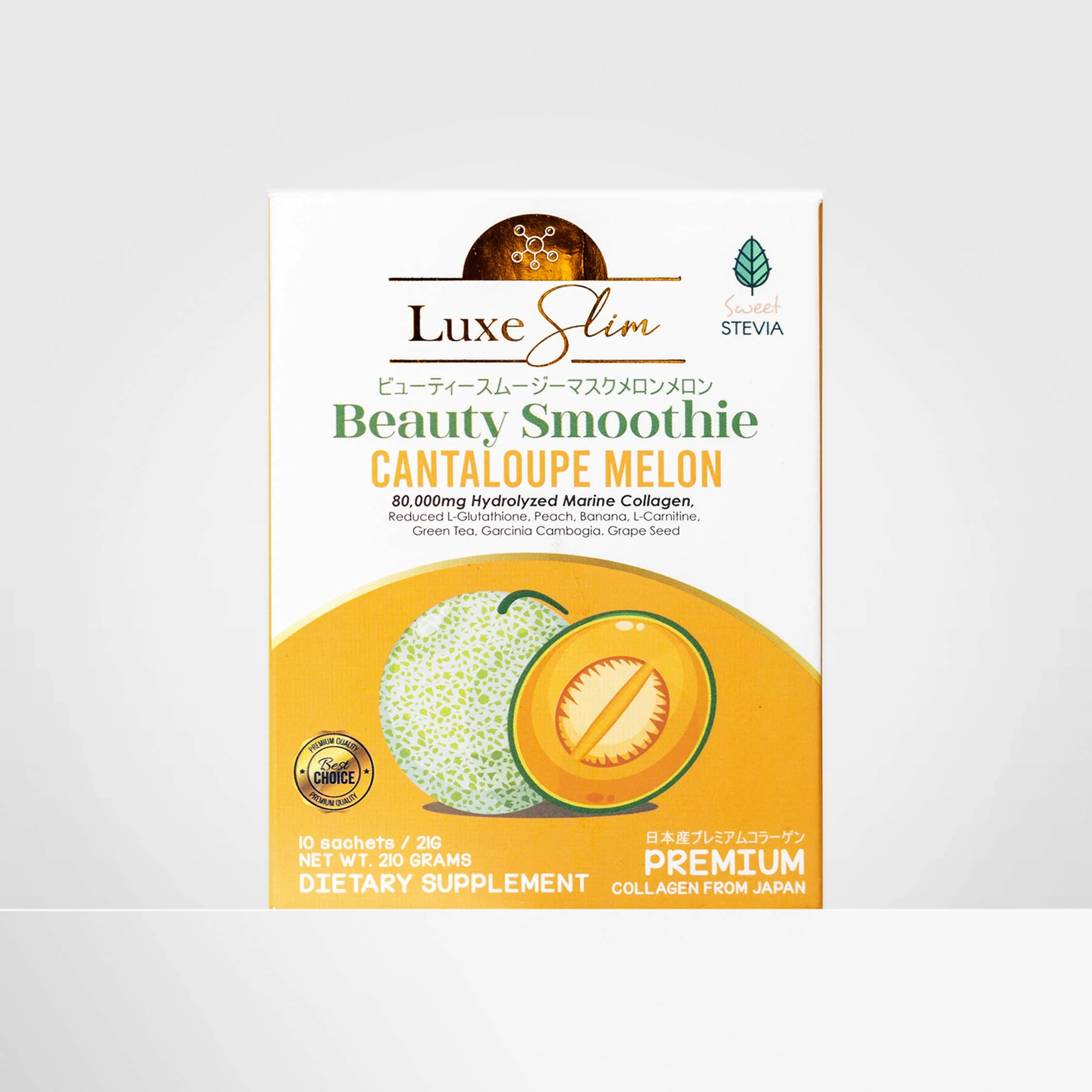 Luxe Slim Beauty Smoothie Cantaloupe Melon - 210g - Image 9