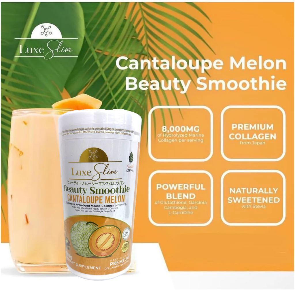 Luxe Slim Beauty Smoothie Cantaloupe Melon Jar – 500g - Image 3