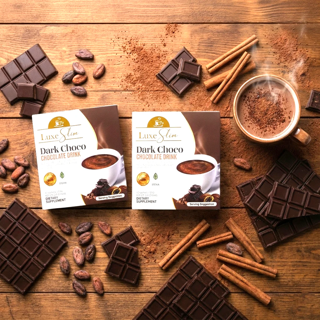 Luxe Slim Dark Choco Chocolate Drink – 210g (BUY 1 GET 1 OFFER) - Image 3