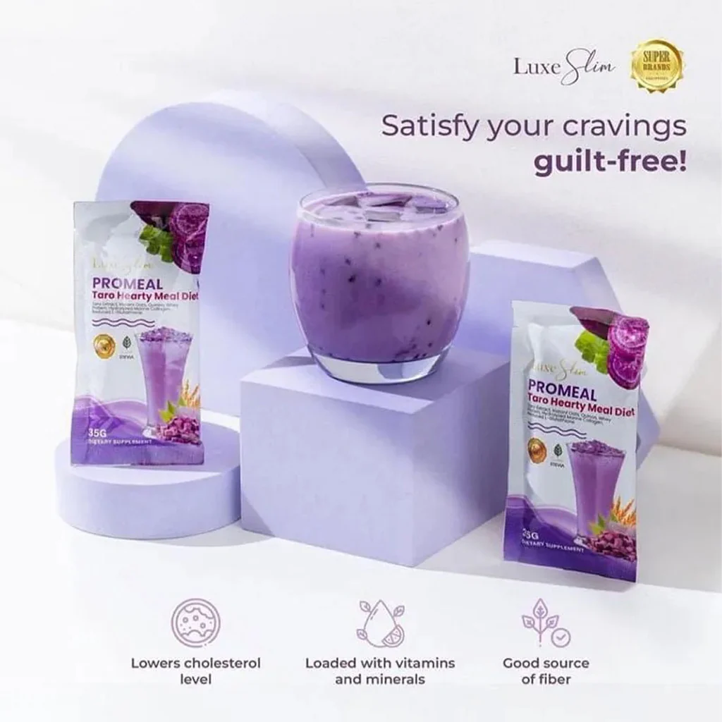 Luxe Slim ProMeal Taro Hearty Meal Diet – 10 Sachets x 35g - Image 8