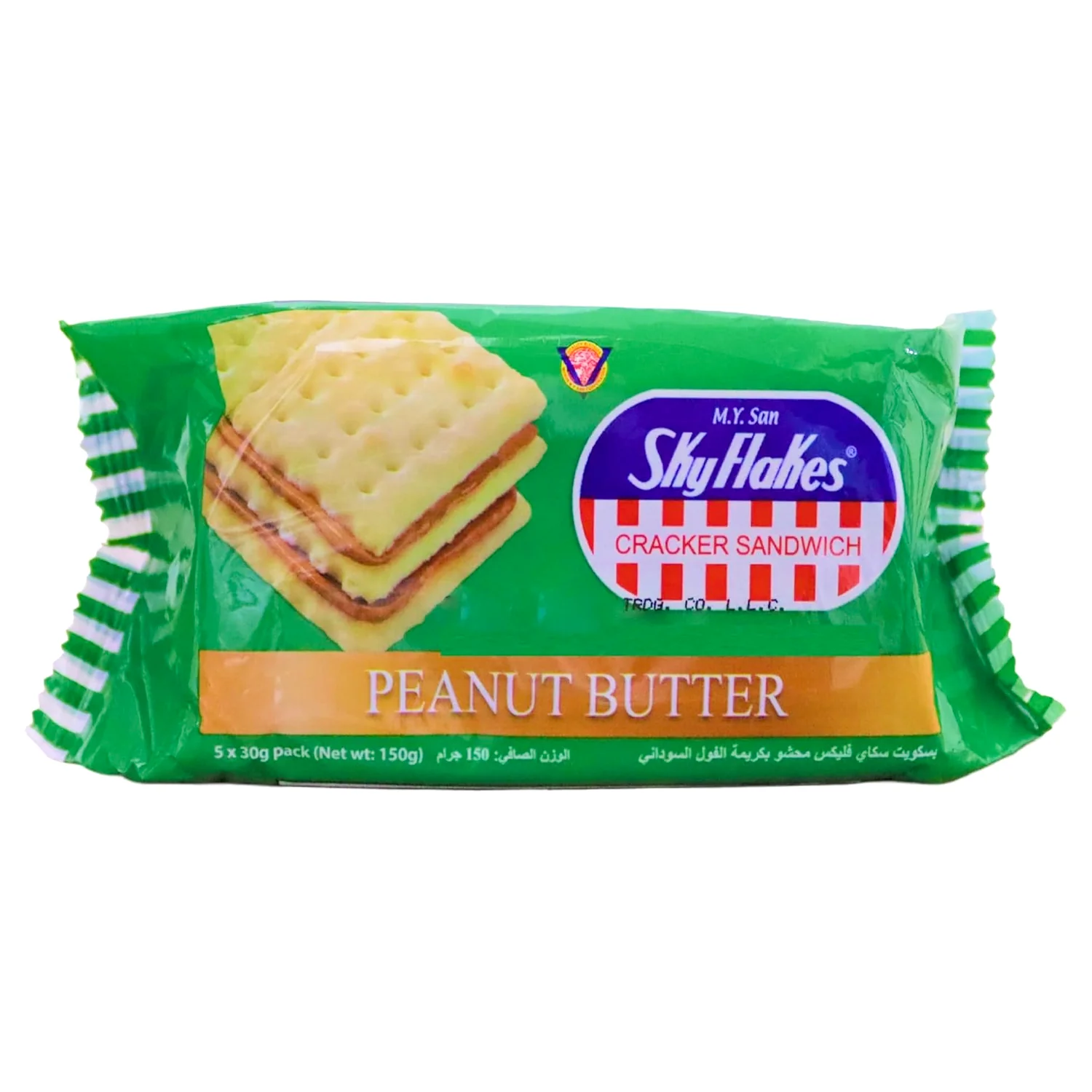 M.Y. San Sky Flakes Cracker Sandwich Peanut Butter - 150g - Image 2