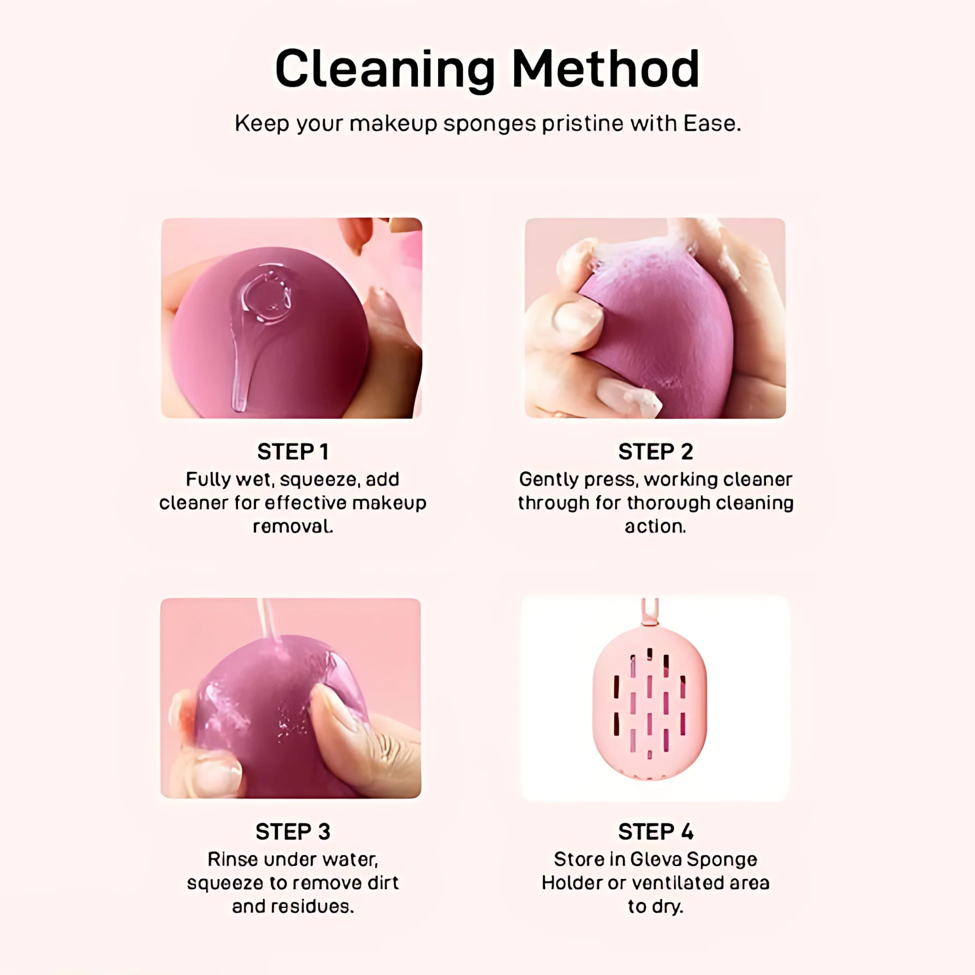 Makeup Blending Sponges Set of 7 in a Jar – Smooth & Flawless Finish - Image 11