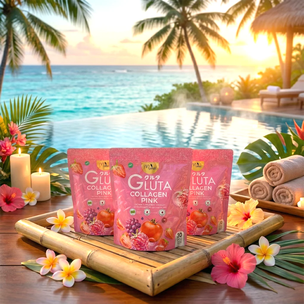Manee Gluta Collagen Pink – 30 Sachets (3 Pcs Combo Pack) - Image 8