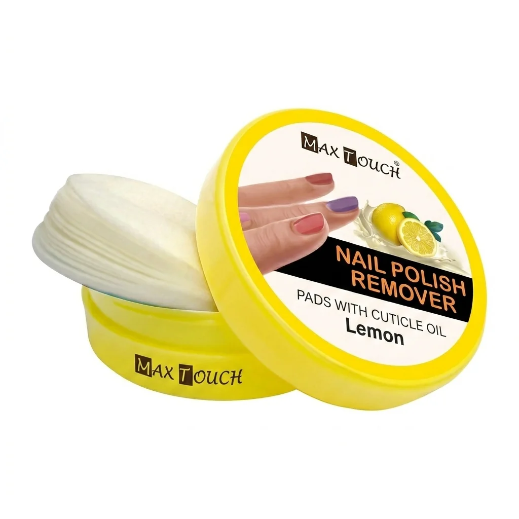 Max Touch Nail Polish Remover Pads with Cuticle Oil (32 Pads) - Image 11