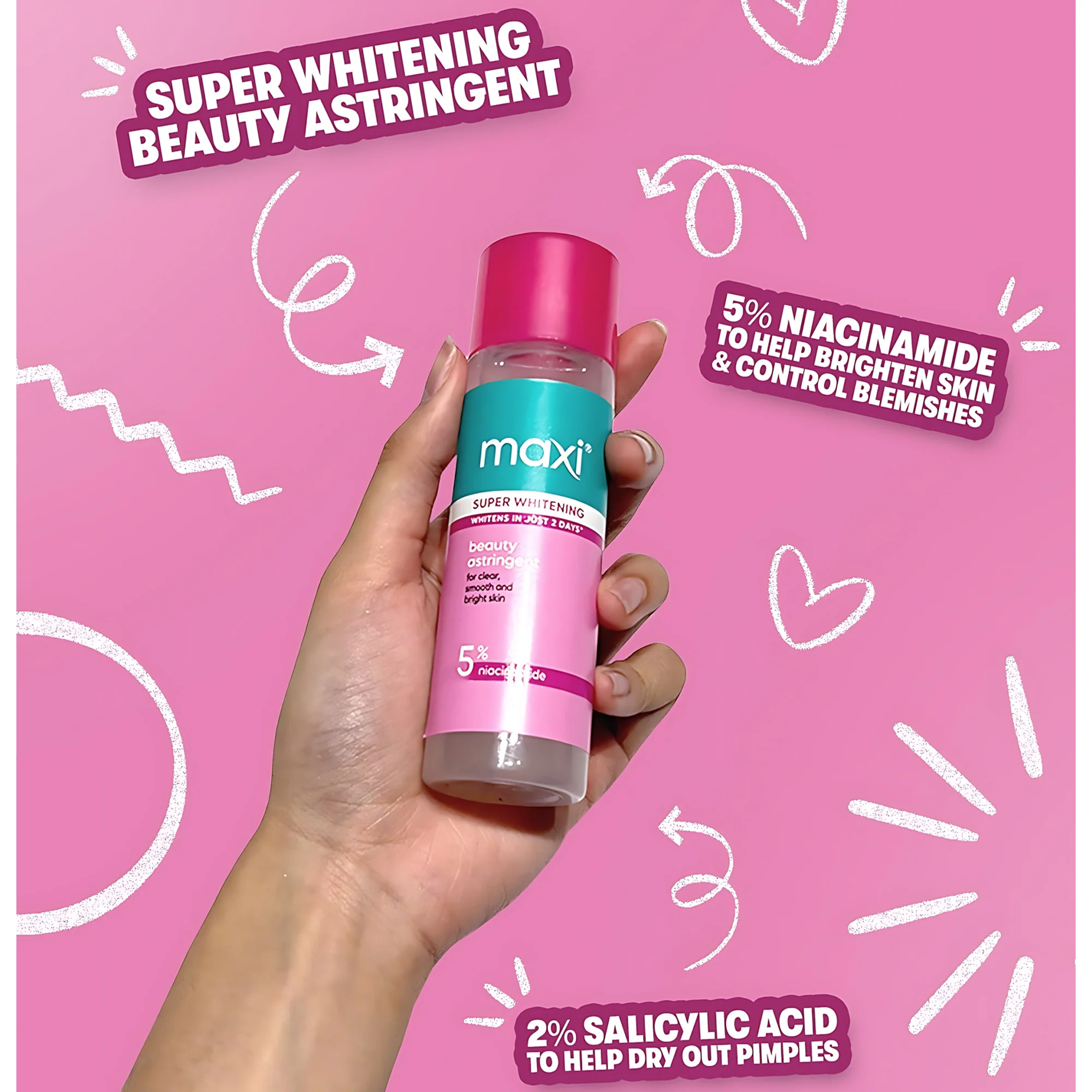 Maxi Super Brightening Beauty Astringent – 100ml - Image 6