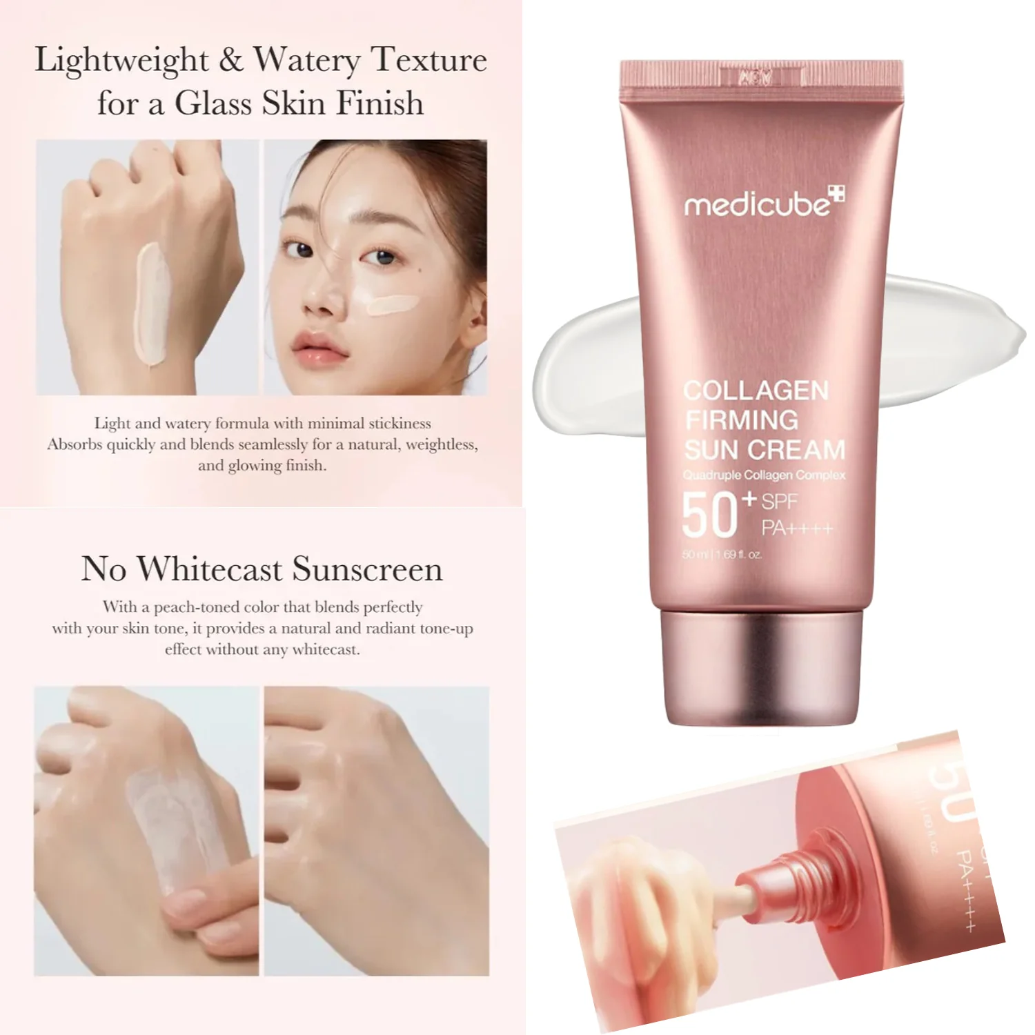 Medicube Collagen Firming Sun Cream SPF50+ PA++++ - 50ml - Image 3