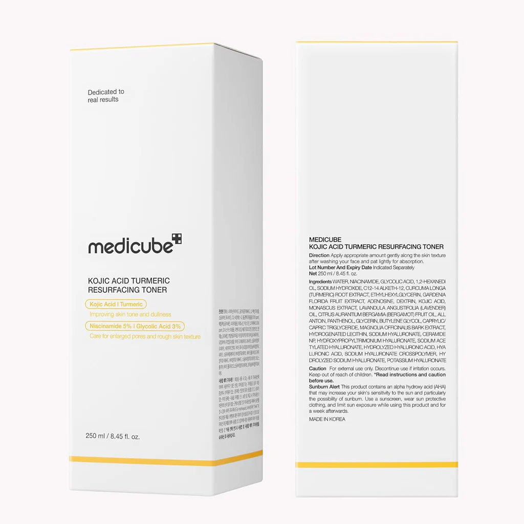 Medicube Kojic Acid Turmeric Resurfacing Toner – 250ml