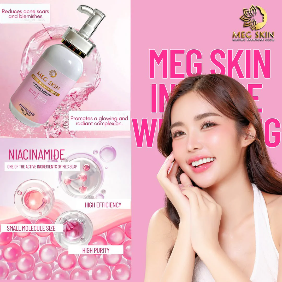 MEG SKIN Intense Brightening Lotion SPF 50 – 220ml - Image 6