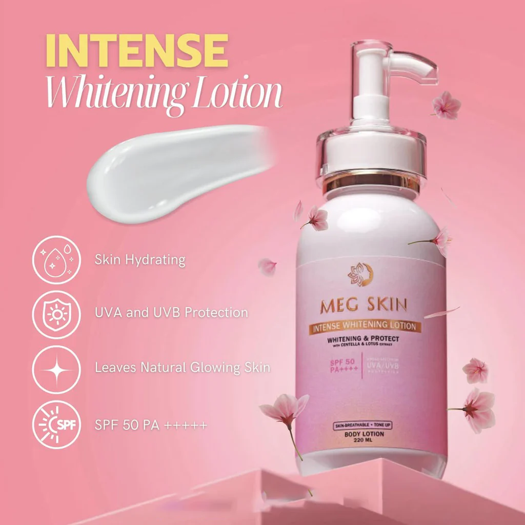 MEG SKIN Intense Brightening Lotion SPF 50 – 220ml - Image 7