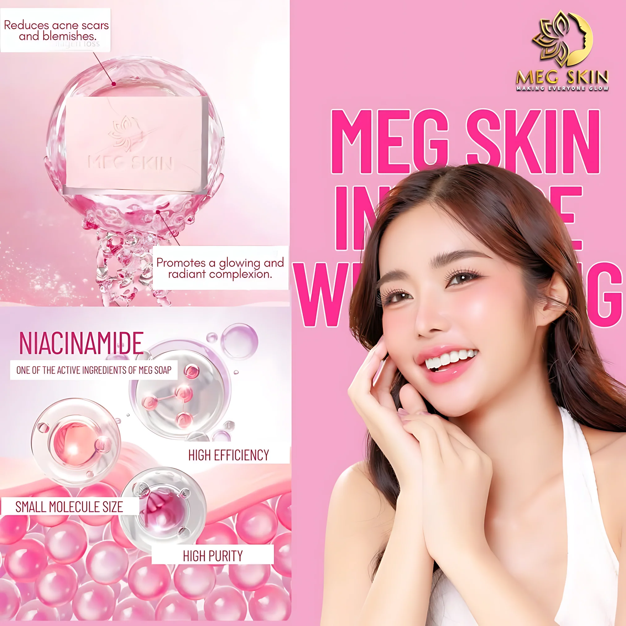 MEG SKIN Intense Whitening Soap – 150g (BUY 1 GET 1 OFFER) - Image 15