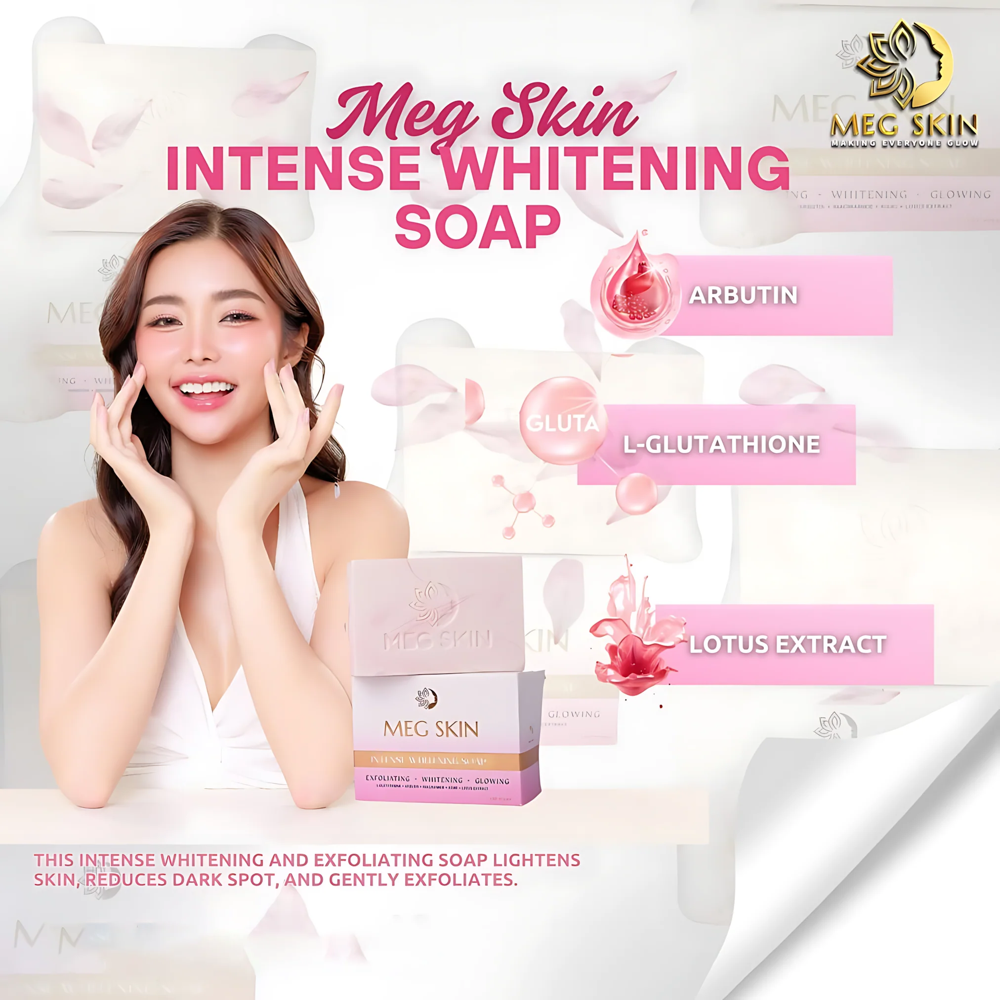 MEG SKIN Intense Whitening Soap – 150g (BUY 1 GET 1 OFFER) - Image 7