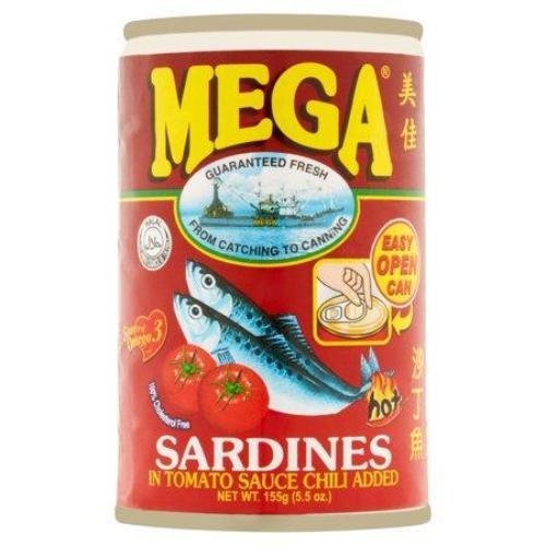 Mega Sardines Hot 155g