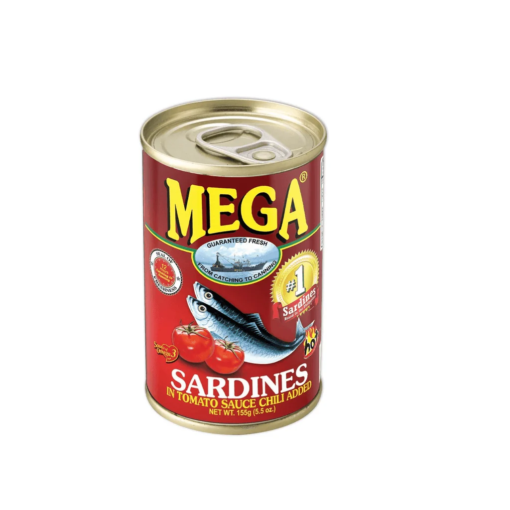 Mega Sardines In Tomoto Regular & Chilli Value Pack 4 x 155g - Image 2