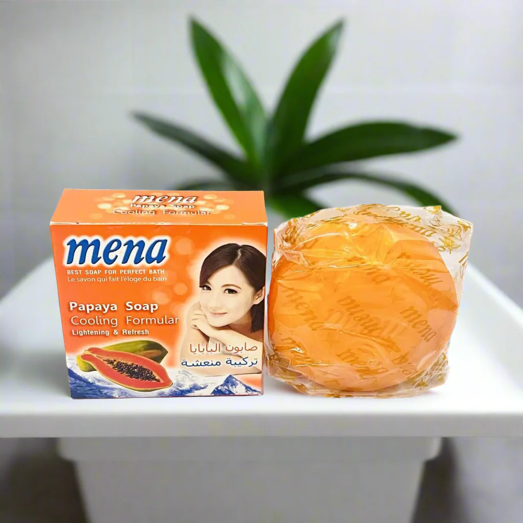 MENA Papaya Soap – Cooling Formular Lightening & Refresh (150g) - Image 10