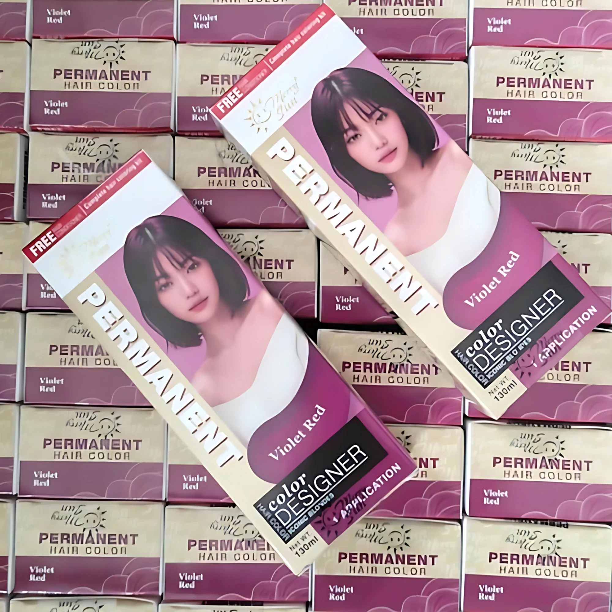 MerrySun Permanent Hair Color – Violet Red (Complete Hair Coloring Kit, 130mL) - Image 11