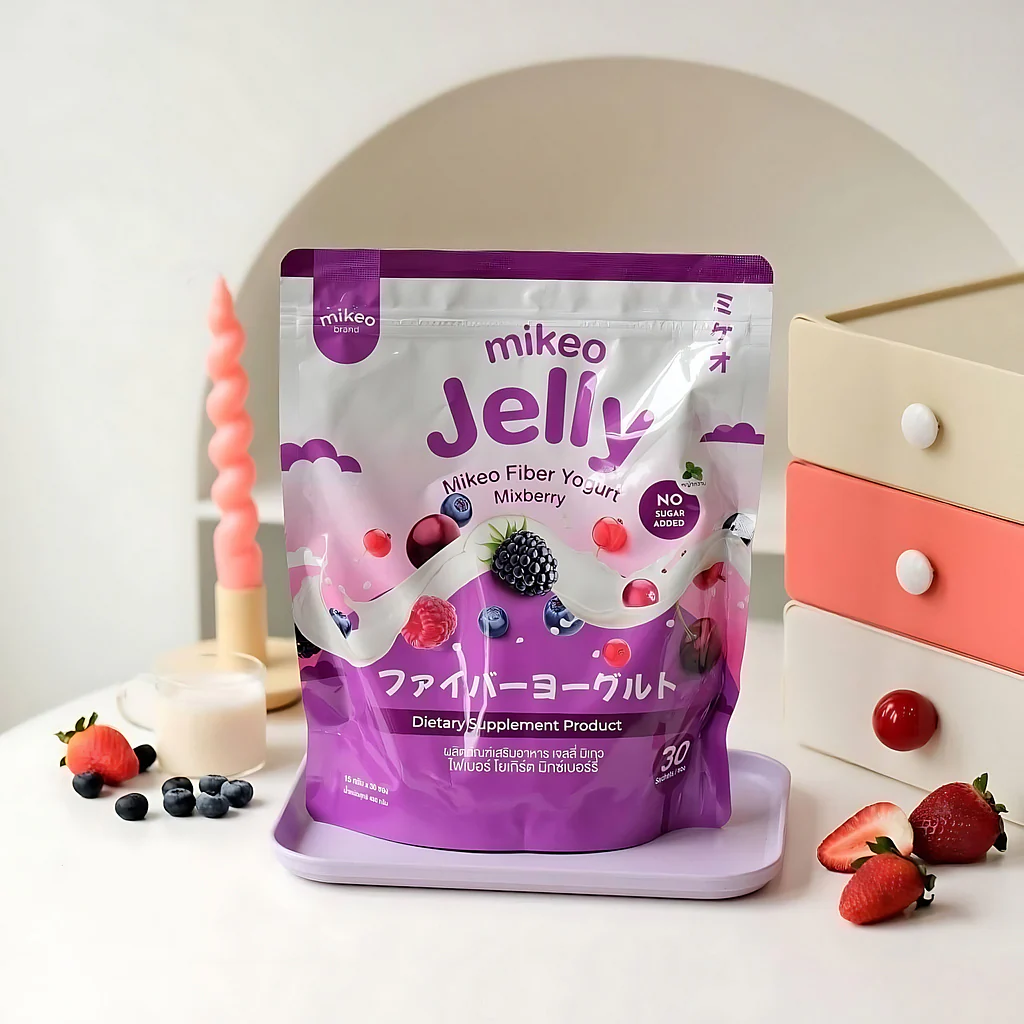 Mikeo Jelly Fiber Yogurt Mixberry – 15g x 30 Sachets - Image 7