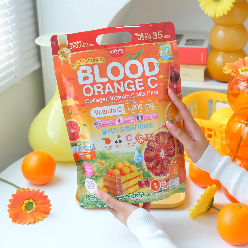 Mikeo Liposomal Blood Orange C Collagen Vitamin C Mix Plus - 30 Sachets x 15g - Image 8