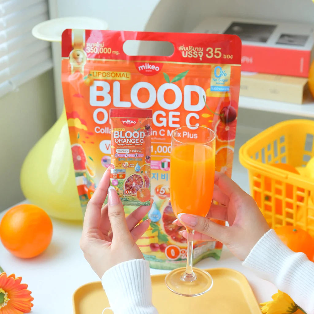 Mikeo Liposomal Blood Orange C Collagen Vitamin C Mix Plus - 30 Sachets x 15g - Image 9